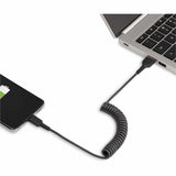 StarTech.com 20in (50cm) USB A to C Charging Cable, Coiled Heavy Duty USB 2.0 A to Type-C, Durable Fast Charge & Sync USB-C Cable, Black