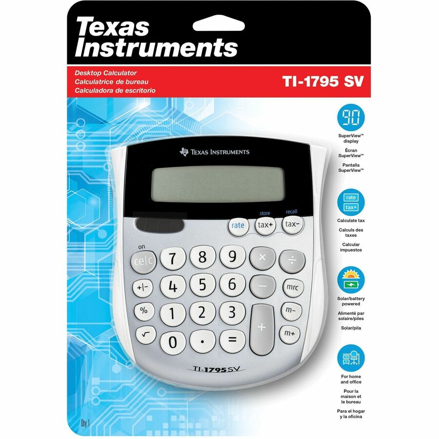 Texas Instruments TI-1795 SV Simple Calculator