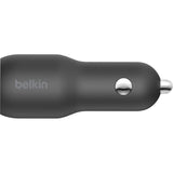 Belkin BoostCharge Dual Car Charger with PPS 37W (USB-C Cable with Lightning Connector included)