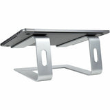 StarTech.com Laptop Stand for Desk, Supports 5kg / 11lb, Aluminum, Silver, Ergonomic Laptop Riser, Portable Laptop Holder for Desk