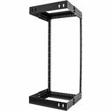 StarTech.com 2-Post 24U Heavy-Duty Wall Mount Network Rack, 19" Open Frame Server Rack with Adjustable Depth, Data Rack for IT Equipment~