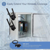 TRENDnet Industrial AC1200 Wireless Dual Band Gigabit Router, Black, TI-W100