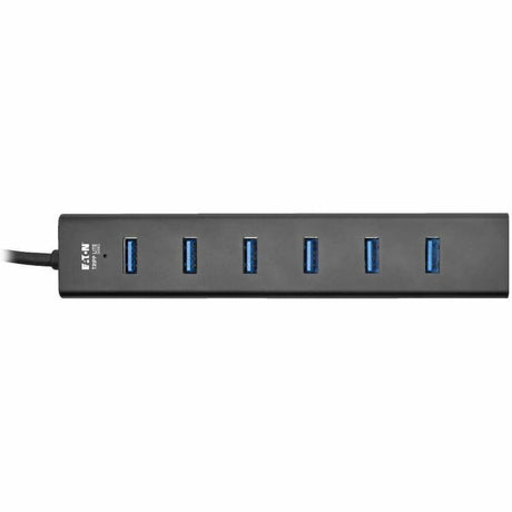 Eaton Tripp Lite Series 7-Port USB-A Mini Hub - USB 3.x (5Gbps), International Plug Adapters, Aluminum Housing