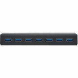 Eaton Tripp Lite Series 7-Port USB-A Mini Hub - USB 3.x (5Gbps), International Plug Adapters