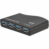 Eaton Tripp Lite Series 4-Port USB-A Mini Hub - USB 3.x (5Gbps), International Plug Adapters