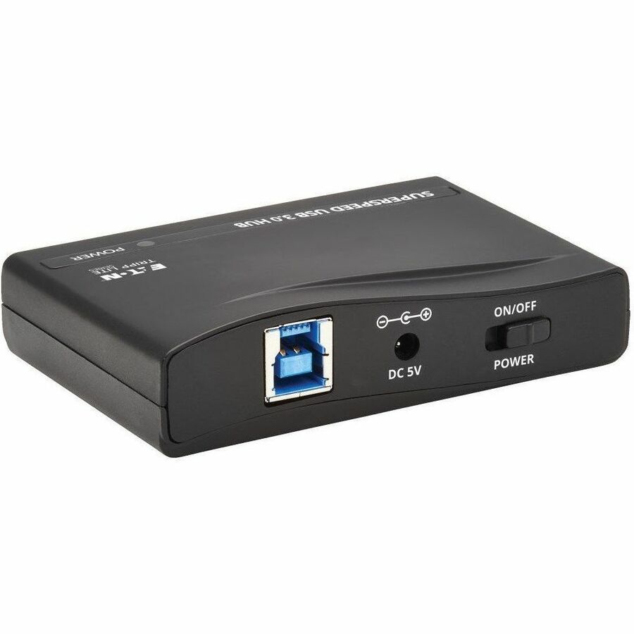 Eaton Tripp Lite Series 4-Port USB-A Mini Hub - USB 3.x (5Gbps), International Plug Adapters