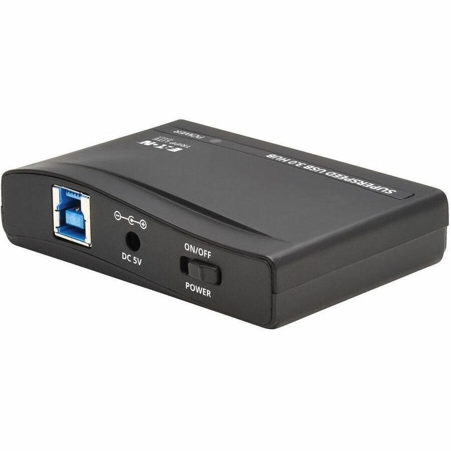 Eaton Tripp Lite Series 4-Port USB-A Mini Hub - USB 3.x (5Gbps), International Plug Adapters