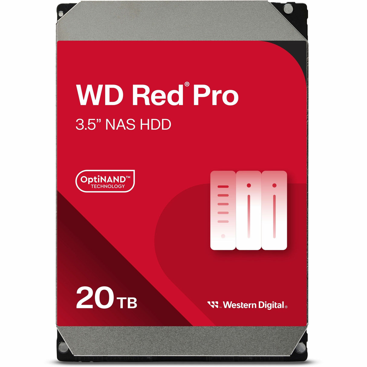 WD Red Pro WD201KFGX 20 TB Hard Drive - 3.5" Internal - SATA (SATA/600) - Conventional Magnetic Recording (CMR) Method