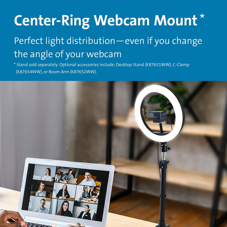 Kensington L1000 Bicolour Ring Light with Webcam Mount