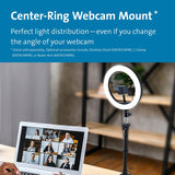 Kensington L1000 Bicolour Ring Light with Webcam Mount