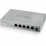 Zyxel 5-Port 2.5Gb MultiGig Ethernet Unmanaged Switch | 5 x 100/1G/2.5G Ports | Plug & Play | Metal Housing | Desktop or Wall-Mount | Ethernet Splitter | Lifetime Warranty | MG-105