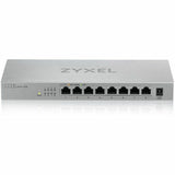 Zyxel 8-Port 2.5GbB MultiGig Ethernet Unmanaged Switch | 8 x 100/1G/2.5G Mbps Ports | Plug & Play | Metal Housing | Desktop or Wall-Mount | Ethernet Splitter | Lifetime Warranty | MG-108