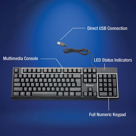 Verbatim Wired Keyboard and Mouse