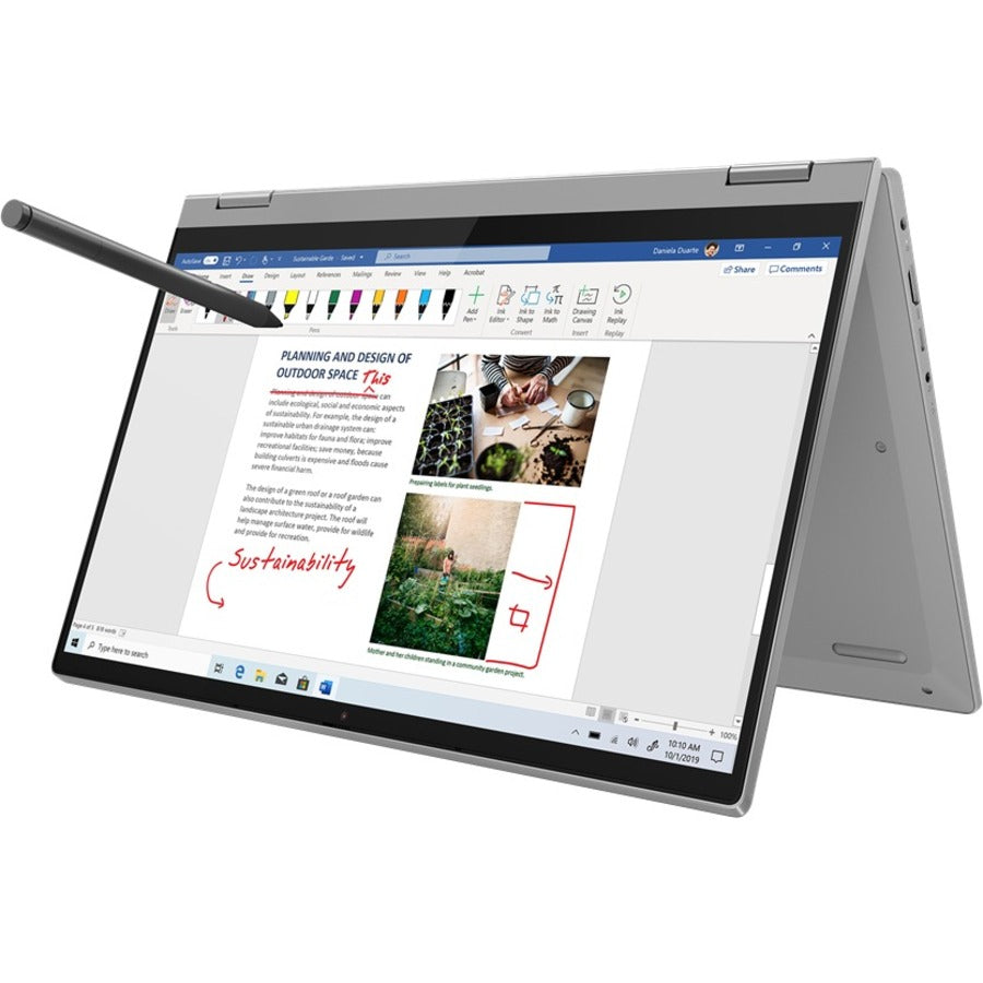 Lenovo IdeaPad Flex 5 14ALC05 82HU0084US 14" Touchscreen Convertible 2 in 1 Notebook - Full HD - AMD Ryzen 3 5300U - 4 GB - 128 GB SSD - English Keyboard - Platinum Gray