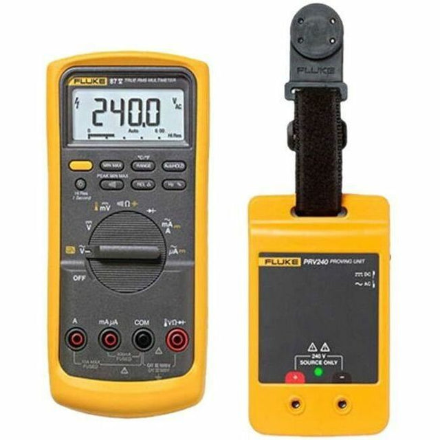 Fluke 87V Digital Multimeter with PRV240 Proving Unit Kit