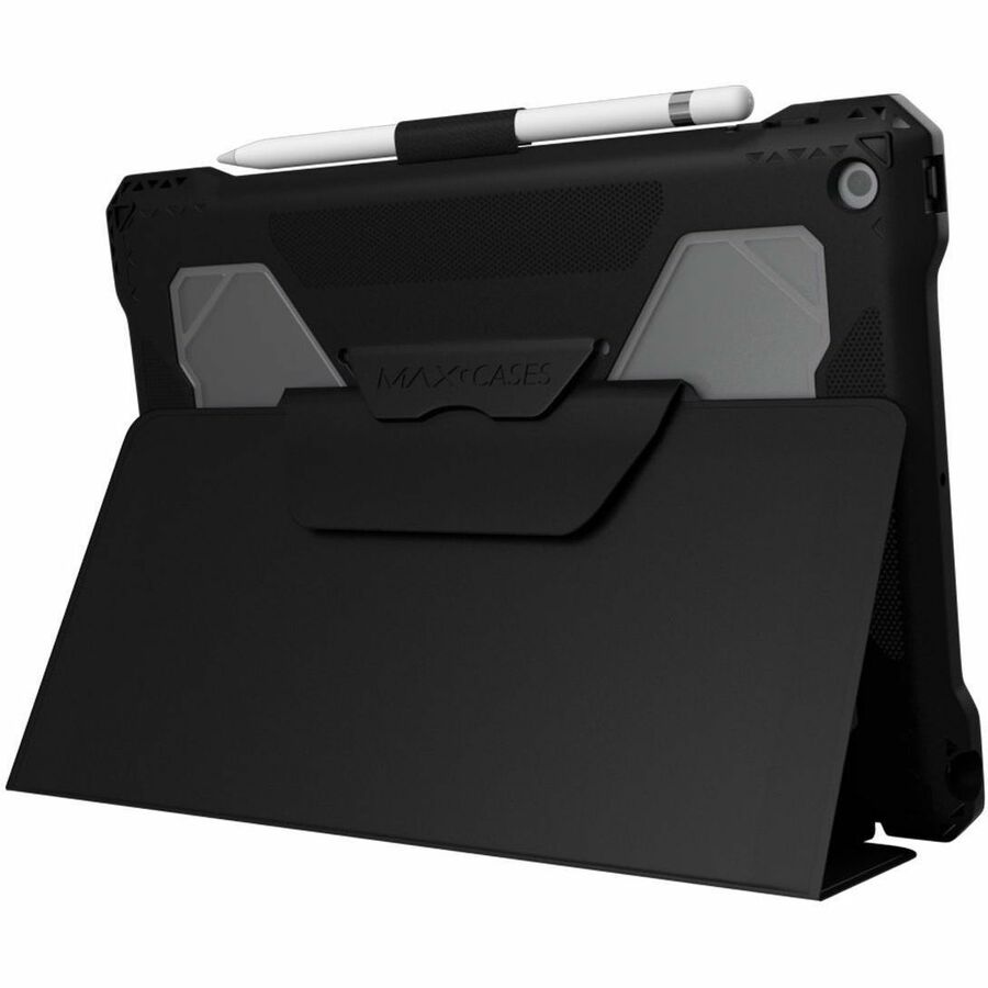 Extreme Folio-X2 for iPad 9 (7/8) 10.2" (2021) (New Wipeable Material) (Black)