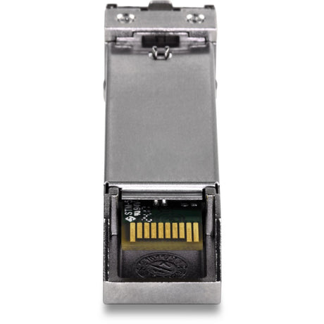 TRENDnet SFP Multi-Mode LC Module, Up To 550m (1800 Ft), Mini-GBIC, Hot Pluggable, IEEE 802.3z Gigabit Ethernet, Supports Up To 1.25 Gbps, Lifetime Protection, Silver, TEG-MGBSX