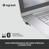 Logitech Lift for Business, Vertical Ergonomic Mouse, Wireless, Bluetooth, Logi Bolt USB, Quiet clicks, Graphite