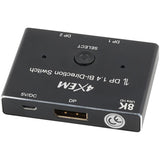 4XEM 8K DisplayPort Bi-Directional Switch