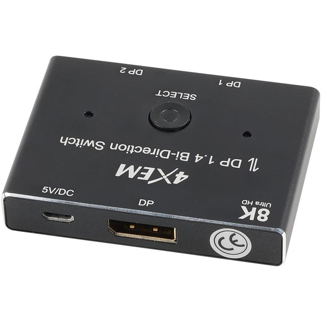 4XEM 8K DisplayPort Bi-Directional Switch