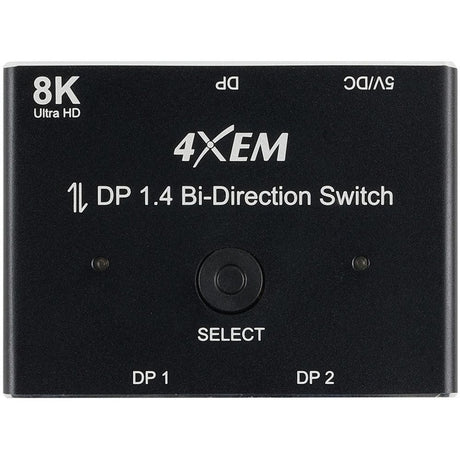 4XEM 8K DisplayPort Bi-Directional Switch