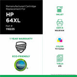 Clover Imaging Remanufactured High Yield Tri-Color Ink Cartridge for HP 64XL (N9J91AN)