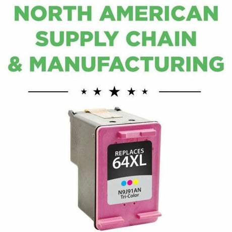 Clover Imaging Remanufactured High Yield Tri-Color Ink Cartridge for HP 64XL (N9J91AN)