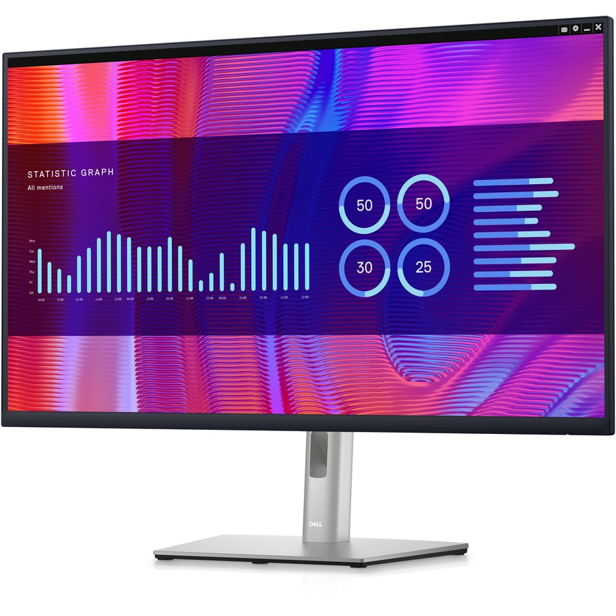 Dell P3223DE 32" Class QHD LCD Monitor - 16:9 - Black, Silver