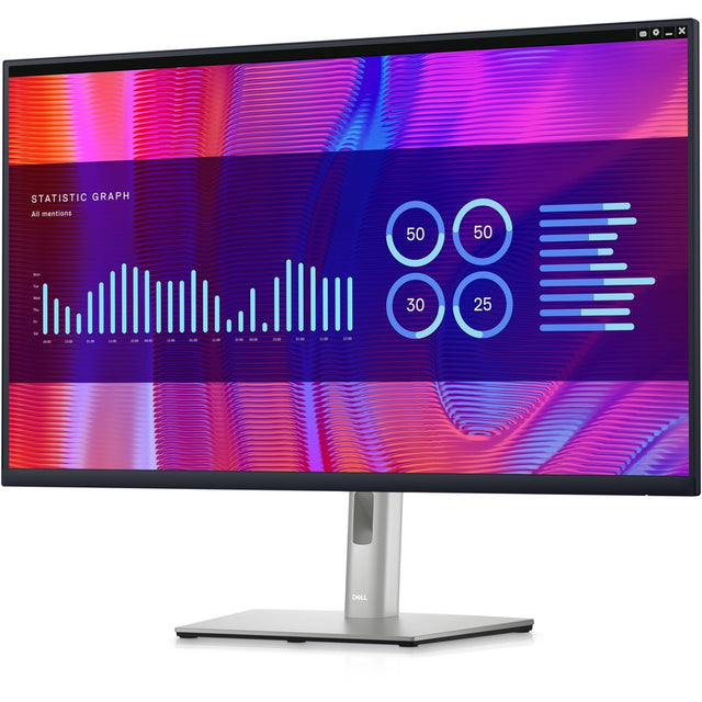 Dell P3223DE 32" Class QHD LCD Monitor - 16:9 - Black, Silver
