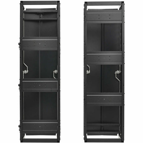 Eaton Tripp Lite Series High-Capacity Vertical Cable Manager - Deep Double Finger Duct with Cover, Single Sided, 12 in. Wide, Black, 7 ft. (2.2 m)