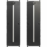 Eaton Tripp Lite Series High-Capacity Vertical Cable Manager - Deep Double Finger Duct with Cover, Single Sided, 12 in. Wide, Black, 7 ft. (2.2 m)