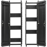 Eaton Tripp Lite Series High-Capacity Vertical Cable Manager - Deep Double Finger Duct with Cover, Single Sided, 12 in. Wide, Black, 7 ft. (2.2 m)