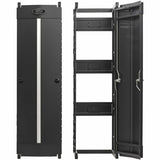 Eaton Tripp Lite Series High-Capacity Vertical Cable Manager - Deep Double Finger Duct with Cover, Single Sided, 12 in. Wide, Black, 7 ft. (2.2 m)