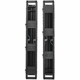 Eaton Tripp Lite Series High-Capacity Vertical Cable Manager - Deep Double Finger Duct with Cover, Single Sided, 6 in. Wide, Black, 7 ft. (2.2 m)