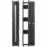 Eaton Tripp Lite Series High-Capacity Vertical Cable Manager - Deep Double Finger Duct with Cover, Single Sided, 6 in. Wide, Black, 7 ft. (2.2 m)