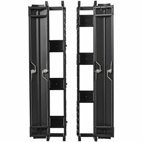 Eaton Tripp Lite Series High-Capacity Vertical Cable Manager - Deep Double Finger Duct with Cover, Single Sided, 6 in. Wide, Black, 7 ft. (2.2 m)