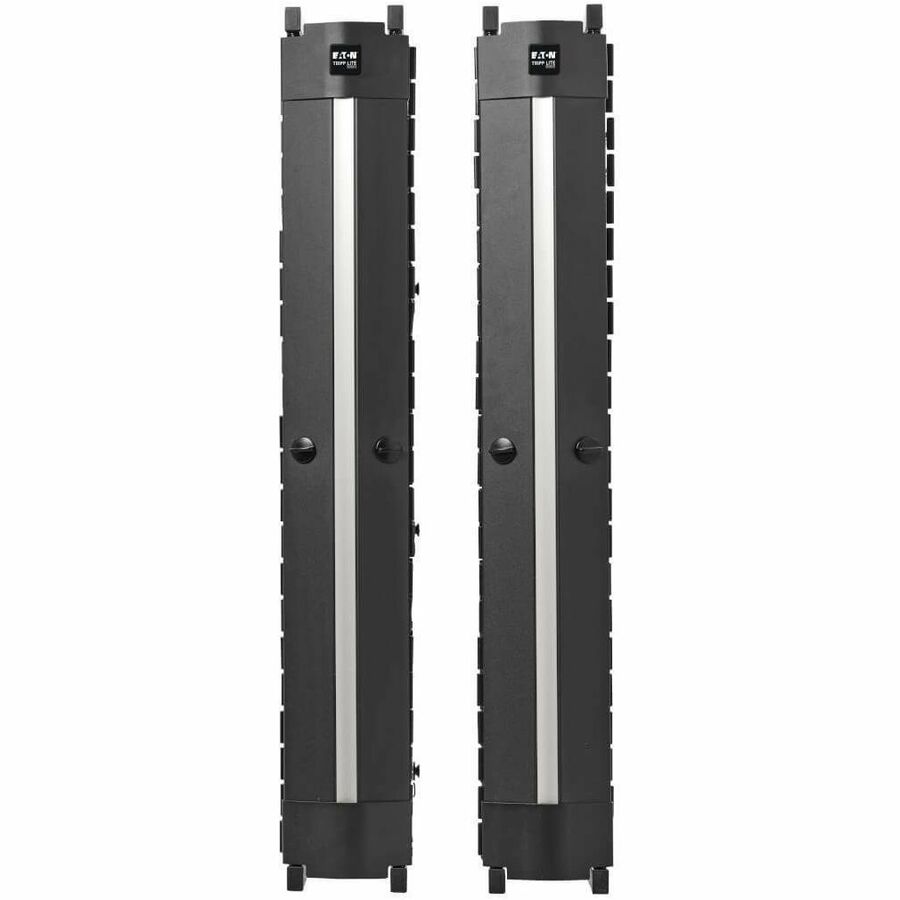 Eaton Tripp Lite Series High-Capacity Vertical Cable Manager - Deep Double Finger Duct with Cover, Single Sided, 6 in. Wide, Black, 7 ft. (2.2 m)
