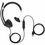 Wired Mono Headset Black