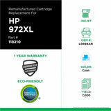 Clover Imaging Remanufactured High Yield Cyan Ink Cartridge for HP 972XL (L0R98AN)