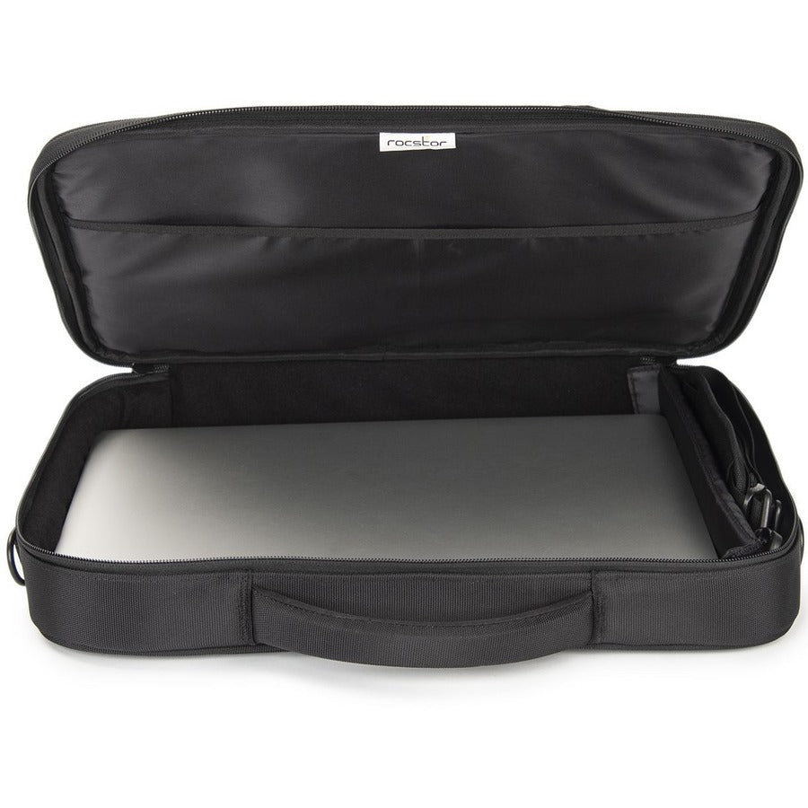 Rocstor Premium 15.6" & 16" Professional Frontloading Universal Briefcase Laptop Case - Weather & Water Resistant - RFID Blocking Pocket - Lightweight - Exterior 1200D Polyester & Interior 210D Polyester Material- Fits 15in, 15.6in, 16in & 16.1in Laptop -