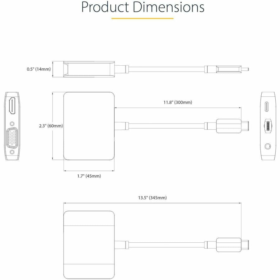USB C VIDEO ADAPTER CONVERTER