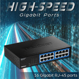 16 Port Gig Desktop Switch