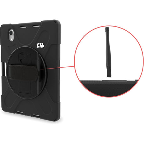 CTA Digital Protective Case with Built-in 360 Rotatable Grip Kickstand for iPad Mini 6