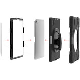 CTA Digital Protective Case with Built-in 360 Rotatable Grip Kickstand for iPad Mini 6