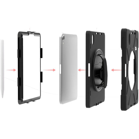 CTA Digital Protective Case with Built-in 360 Rotatable Grip Kickstand for iPad Mini 6