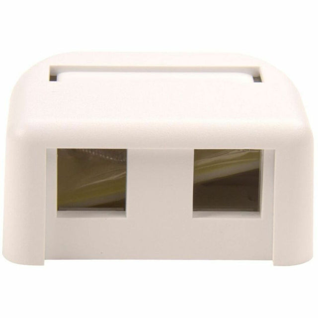 Ortronics TechChoice Mounting Box for Keystone Module, Cable Raceway - White