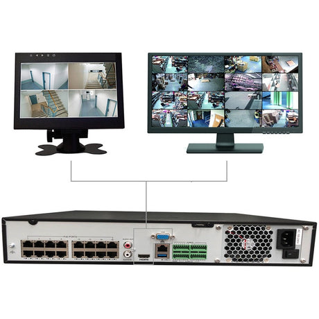 Gyration 32-Channel Network Video Recorder With PoE, TAA-Compliant - 16 TB HDD