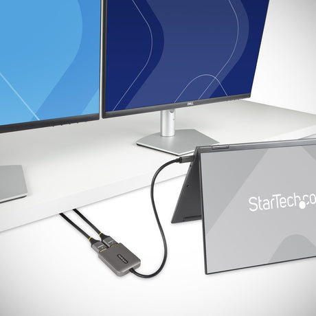 StarTech.com USB-C to Dual HDMI Adapter, USB Type-C Multi-Monitor MST Hub, Dual 4K 60Hz HDMI Laptop Display Extender / Splitter, Windows