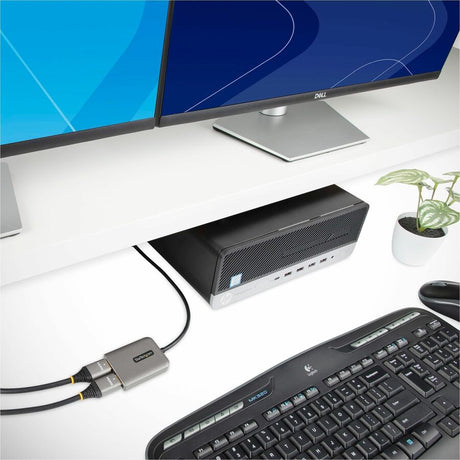 StarTech.com DP to Dual HDMI MST HUB, Dual HDMI 4K 60Hz, 2 Port DisplayPort Multi Monitor Adapter with 1ft/30cm Cable, DP 1.4 | DSC | HBR3