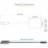 StarTech.com DP to Dual HDMI MST HUB, Dual HDMI 4K 60Hz, 2 Port DisplayPort Multi Monitor Adapter with 1ft/30cm Cable, DP 1.4 | DSC | HBR3